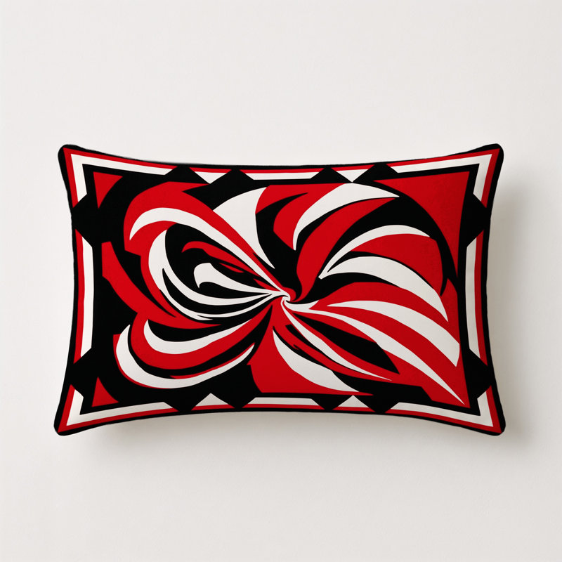 Obsidian Passion Indoor And Outdoor Pillow, Rectangle 20"H x 14"W