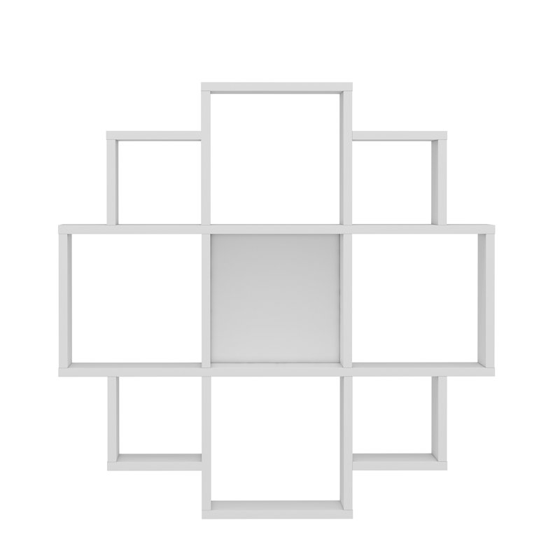 Zaria Cubby Shelf, White