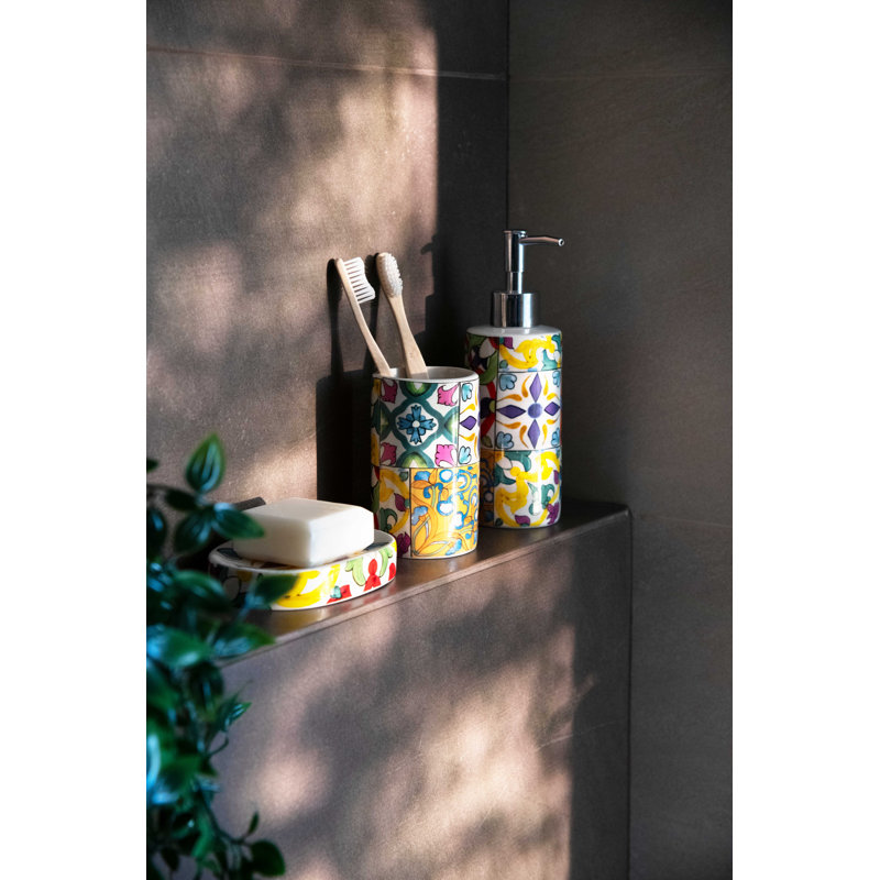 Ceramic Bathroom Accessory Set