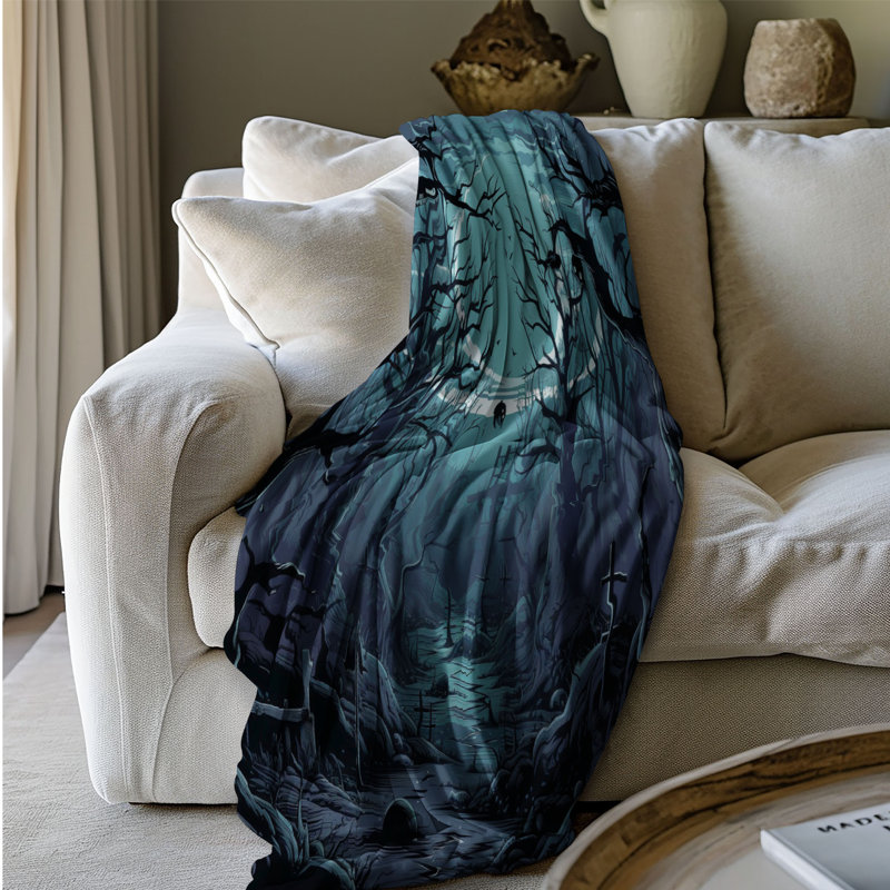 Enchanted Woods - 1 pièce Sherpa Premium, L 50 po x L 60 po
