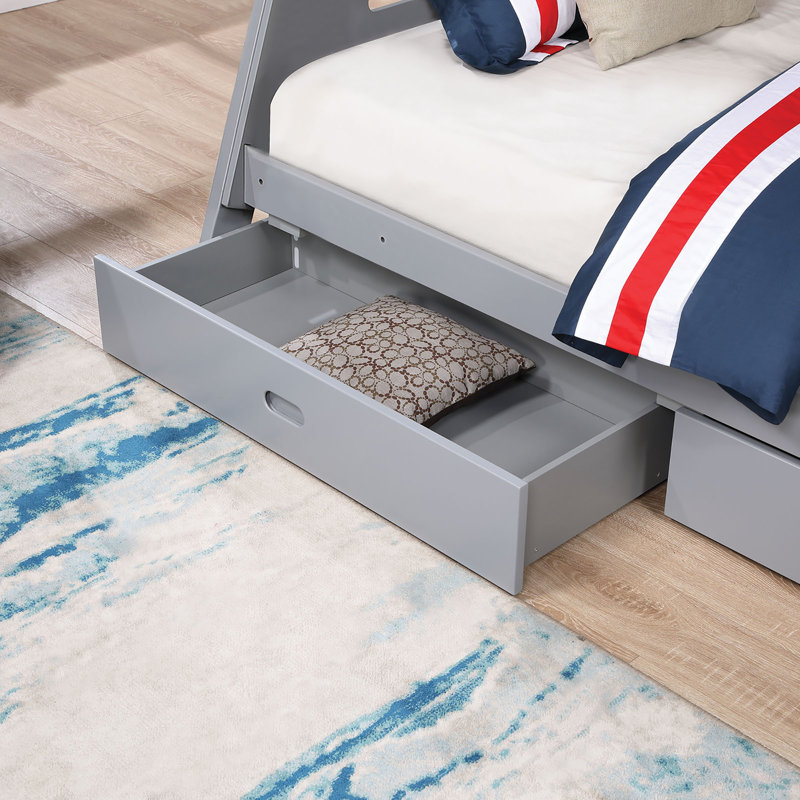 Jullianna Twin/Full Bunk Bed, Gray