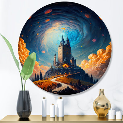 " Blue Mystical Fantasy Castle II "