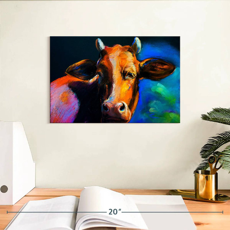 Tête de vache Brampt, H 8 po x l 12 po
