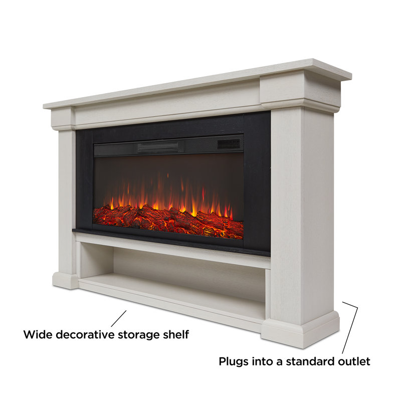 Foyer électrique 66 "Bristow par Real Flame, Os, Standard