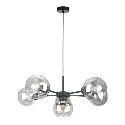 Charlye 6 - Light Matte Black Sputnik Pendant