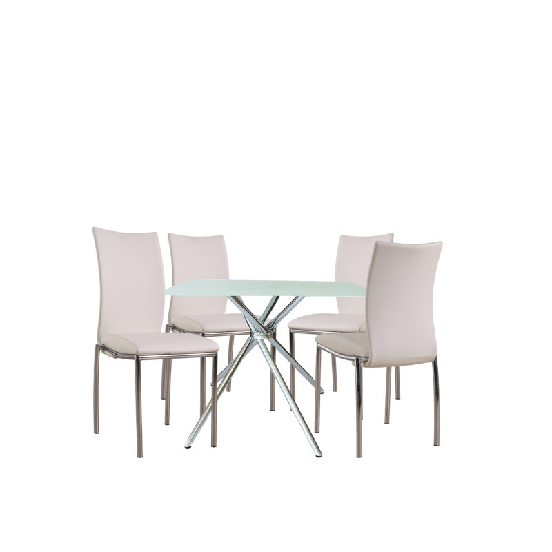 Contemporary Elegance Squared Dining Set