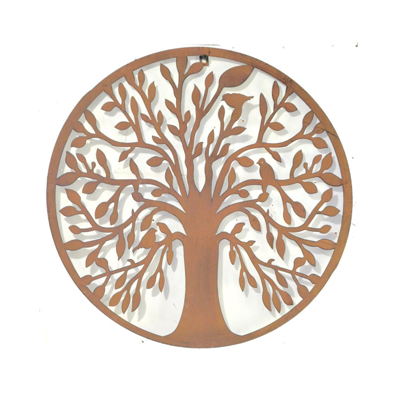Water Resistant Iron Plants & Flowers Wall Decor