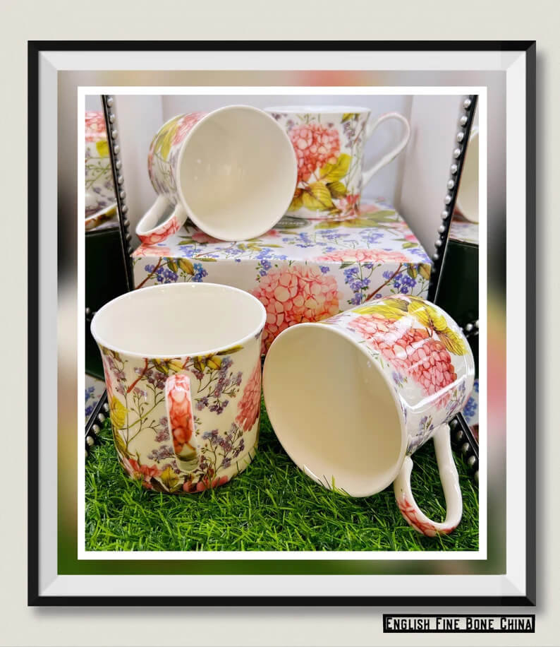 MIDSUMMER Premium Fine Bone China Set Of 4 Cups