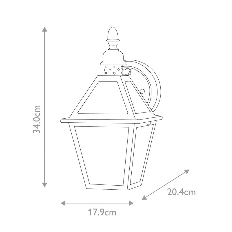 Westward Ho! Black Outdoor Wall Lantern