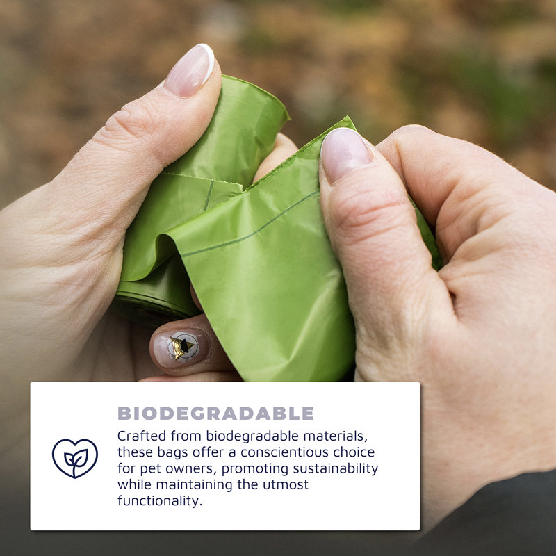 Dog Poop Bags - 270 Extra Thick Biodegradable, Lavender Scented