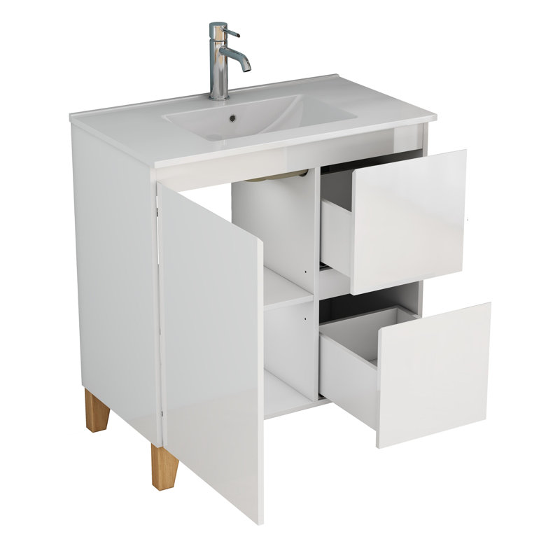31.5-Inch Modern Bathroom Vanity With Sink Combo