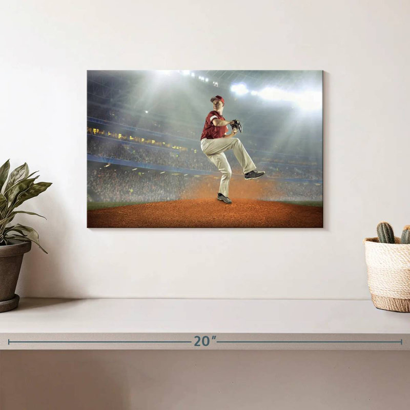 Sireci Baseball Pitcher Stance, 8" H x 12" W