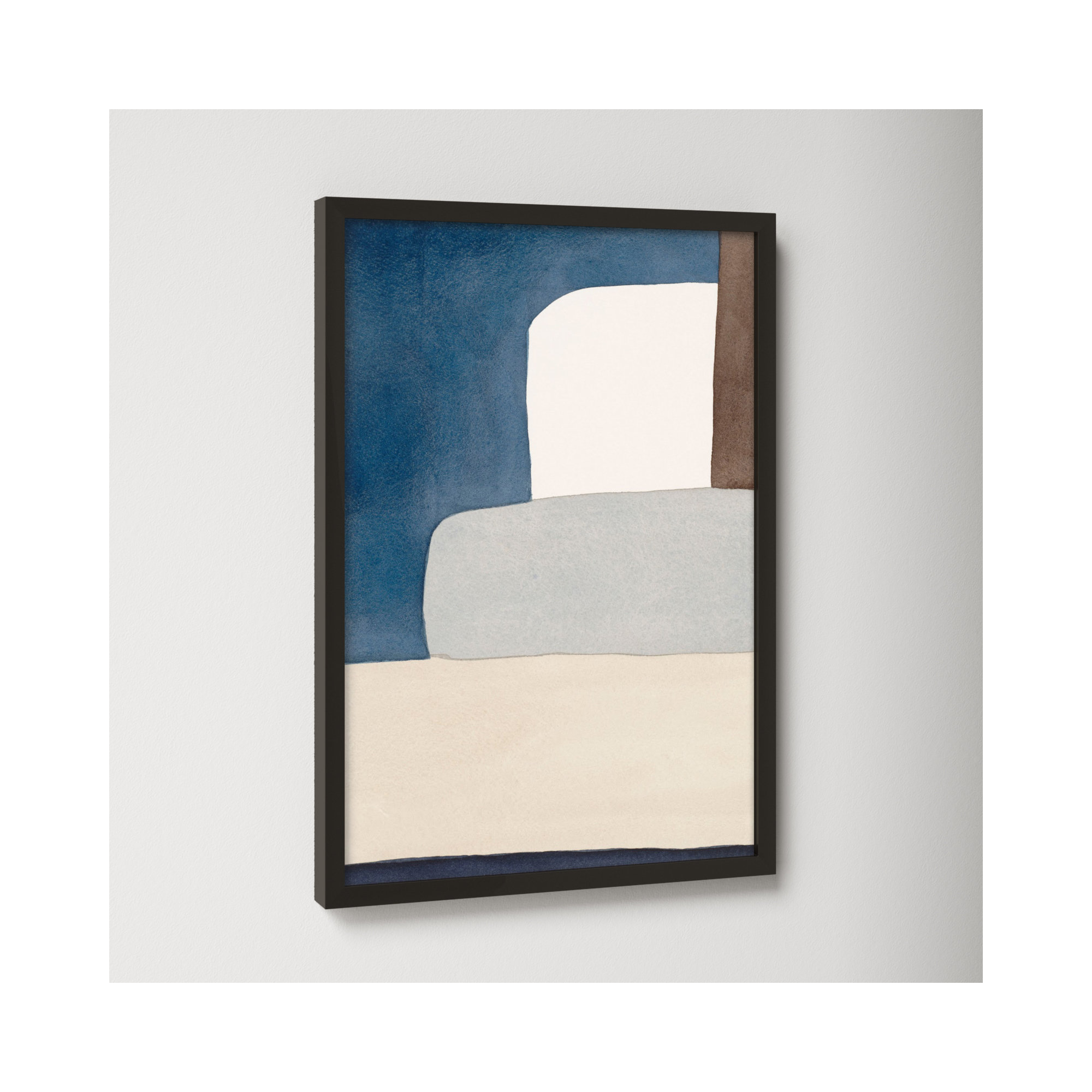 Distant Blue by Julia Balfour, Black, 14" W x 20" H