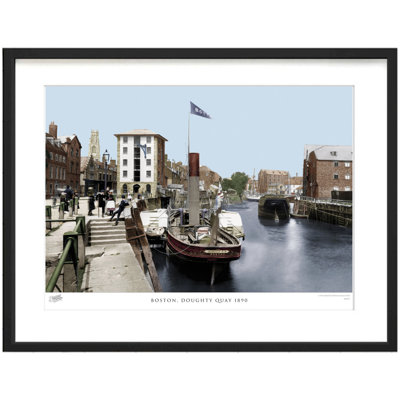 Boston, Doughty Quay 1890 - Single Picture Frame Print