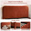 Lit plateforme tapissier avec coins arrondis doux, rouge rouille, très grand-1297884055-1297884058