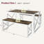 Ensemble de table de salle à manger brun foncé 3 pièces avec bancs - Cuisine, petit espace, maison de campagne-123323365