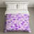 Motif floral mauve clair