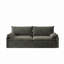 Canapé-lit convertible 4 places - tissu chenille, siège profond, canapé Cloud avec rangement, port USB et oreiller 2-en-1, canapé-lit pour salon, appartement, chambre à coucher-1369457686