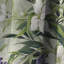 Rideau occultant à motif floral vert ivoire et mauve Serenade-107546496