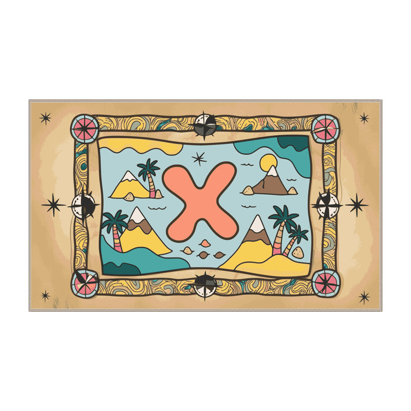 Tapis pour enfants Sunside Sails Pirates, Rectangle de 5 pi x 8 pi