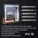 30" H Recessed or Surface LED Mirror Cabinet With Defogger And Adjustable Shelves