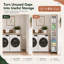 Chariot de rangement roulant à 5 niveaux avec panneau perforé double face - Une armoire utilitaire mobile avec des roues pour une organisation de bureau à domicile flexible.