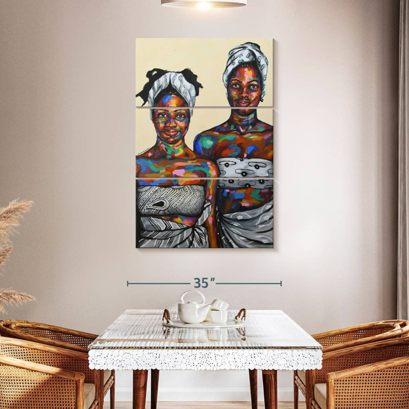 Leisha Strength In Diversity IV, 50" H x 32" W