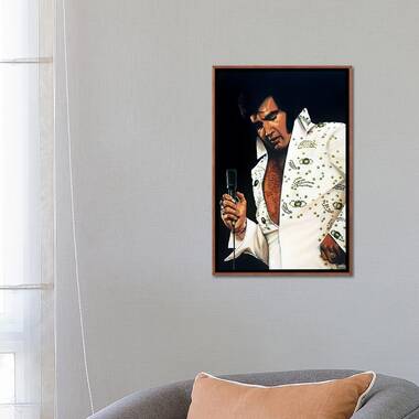 Elvis Presley Big Portrait Throw Pillow