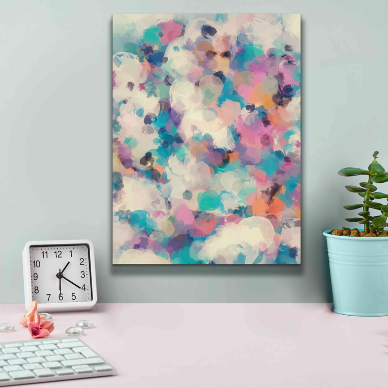 «Abstract Colorful Flows 5», H 34 po x l 26 po x P 1,5 po
