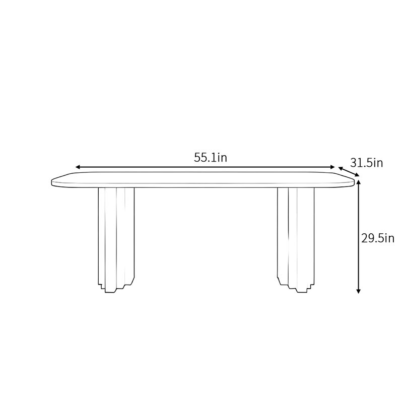 Juliette, H 29,5 po x L 55,1 po x l 31,5 po
