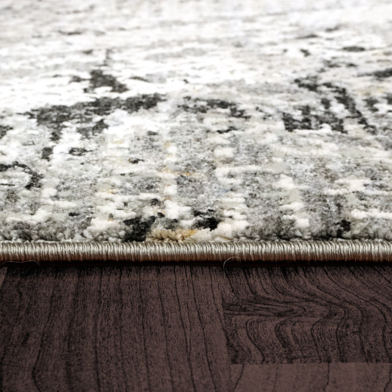Tapis gris, Rectangle 2 pi 7 po x 4 pi 11 po
