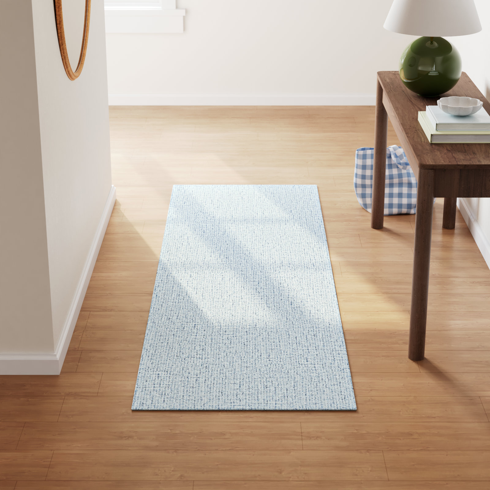 Britley Hand-Tufted Geometric Wool Rug, Runner 2'6" x 8'