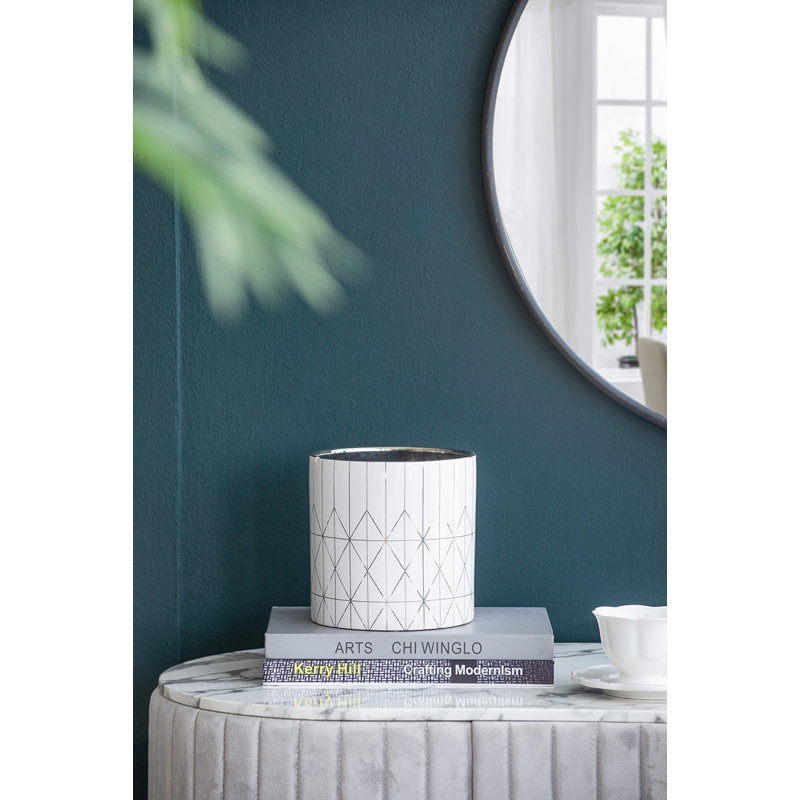 Jardinière en céramique D6.3X6.3 ", H 6,3 po x l 6,3 po x P 6,3 po
