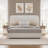 Bensu Boucle Upholstered Platform Bed，3-Piece Bedroom Sets-807834678-807834676