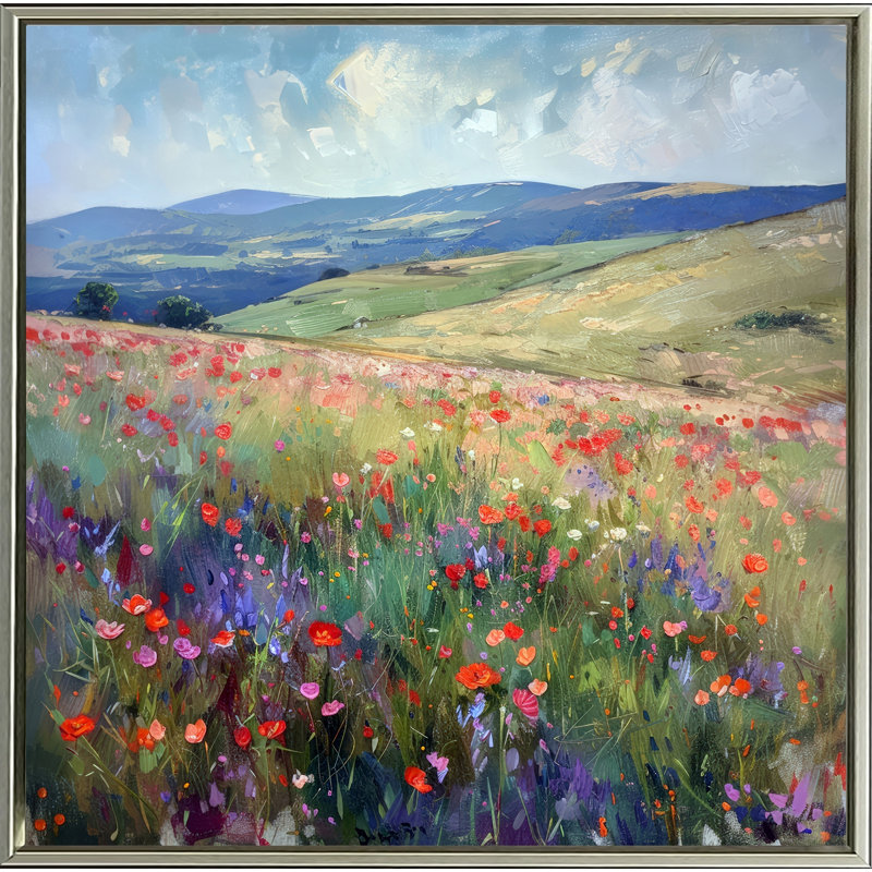 Into The Wild Meadow Canvas Wall Art