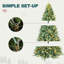 Arbre de Noël artificiel épinette bleu pré-éclairé-118039640