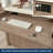 Eraclio Library Bookcase, Brushed Oak Finish