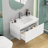 32-Inch Wall-Mounted Bathroom Vanity with Soft-Close-1108557707