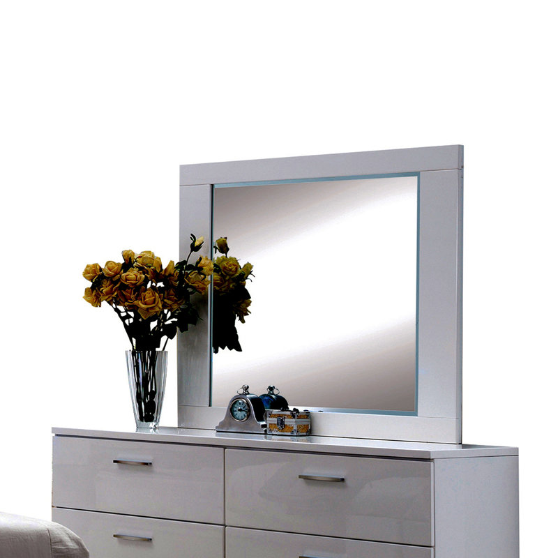 Lorimar White Finish Mirror