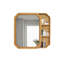 Armoire à miroir avec tablettes de rangement