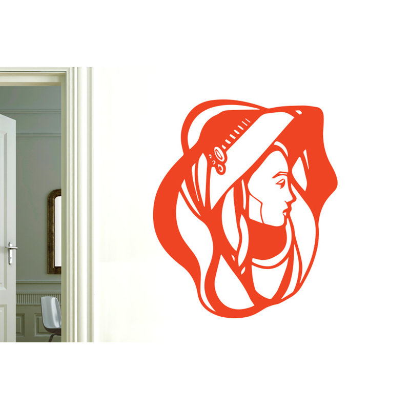 Wall Decal, Orange, Large