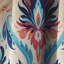 Red And Blue Tribal Ikat Harmony - Ikat Curtain - Blackout Ikat Curtain - 1 Panels-107535538