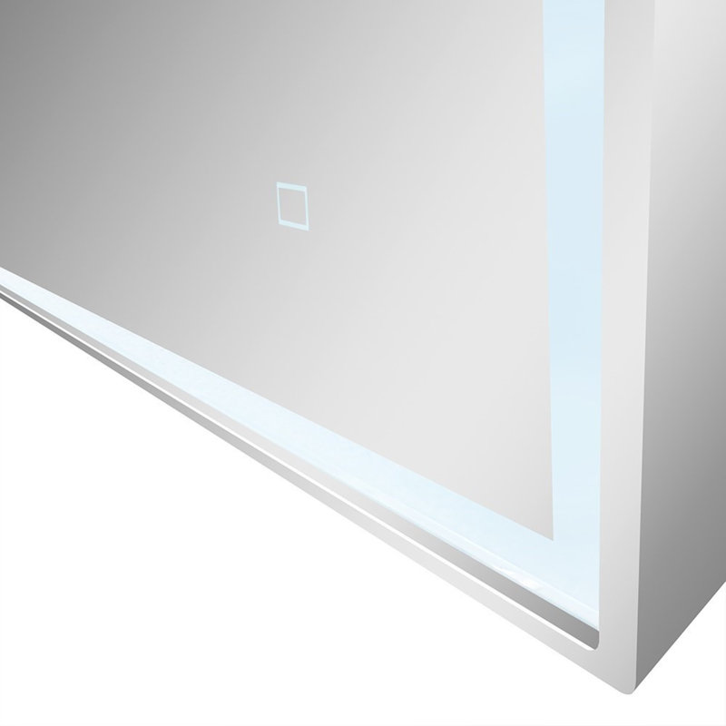 Illuminate Flat Wall Mirror with Shelves