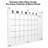 Excello Brands 20" X 30" Acrylic Calendar Board - Black