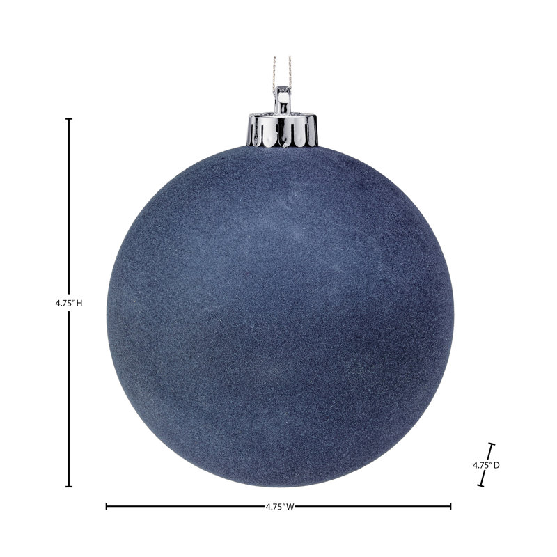 Ornement boule incassable 120 mm, Bleu