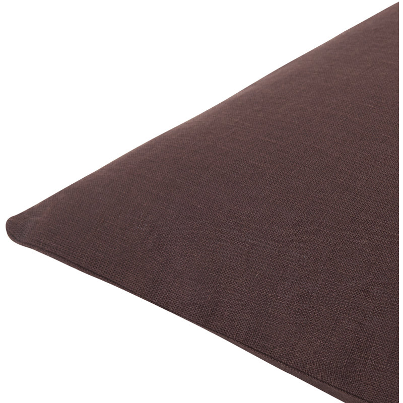 Dilip Accent Pillow, Square 18", Polyester, Dark Brown