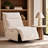 29.1" Wide Modern Linen Blend Armless Zero Gravity Swivel Power Recliner, Built-In USB & Type-C Ports