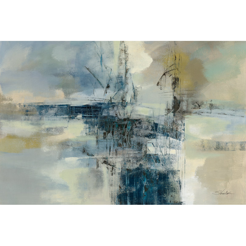 Sea Port by Silvia Vassileva - Wrapped Canvas Painting, 61cm H x 91cm W