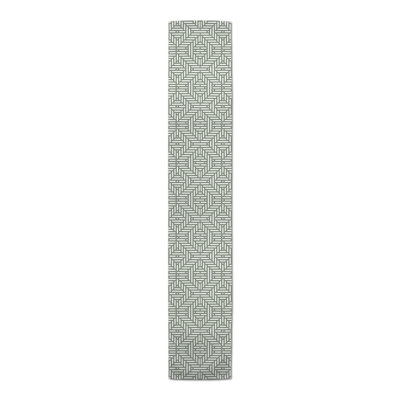 Bromell Rectangle Geometric Polyester Table Runner