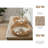 Decorative Woven Round Tray With Scallop Edge - Stylish Accent Tray For Ottoman, Coffee Table, Or Jewelry Display - Set Of 2, 24",20", Ivory & Tan